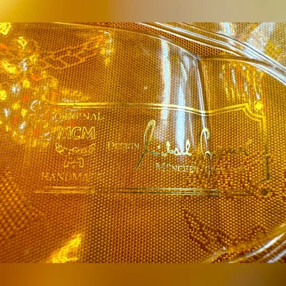 MCM Long Wallet Passport Holder Cognac Visetos Germany Authentic Vintage MCM - Picture 9 of 14